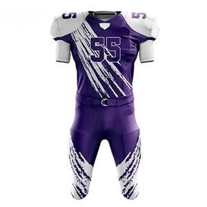 Camiseta de Fútbol Americano Personalizable al por Mayor, Estilo Chicago, para Hombre, Cosida, Transpirable, de Spandex/Algodón/Bambú, con Estampado por Sublimación, 350g - Product Image 1