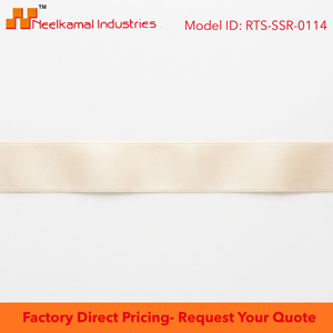 Cinta de Satén de una Cara Color Beige Claro de 25 mm, Venta al por Mayor, 5 Rollos x 8 Metros, para Decoración de Inmobiliarias, Hoteles de Lujo, al por Mayor - Product Image 6