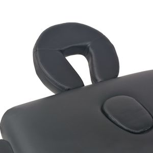 Mesa de Masaje Plegable Negra de 2 Zonas, 3.9 Pulgadas de Grosor - Product Image 3
