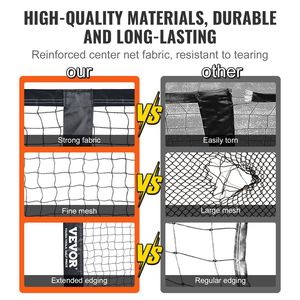 Sistema di Rete da Pickleball Portatile da 22 Piedi, Dimensioni Regolamentari, per Esterni, Resistente alle Intemperie, con Telaio in Metallo Stabile e Robusto, Attrezzatura da Pickleball in PE Resistente - Product Image 4