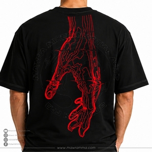 Mawra Premium Men's <b>Black</b> Graphic T <b>Shirt</b> Custom Screen Print Cotton Streetwear Tee Fashion Casual Short Sleeve <b>Shirts</b> - Product Image 2