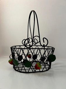 Black Modern Fruit Holder Perfect For Kitchen Storage And Everyday Fruit Presentation Fruit <b>Display</b> <b>Basket</b> Wholesale From India - Product Image 1