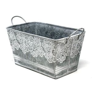 Pot de fleurs en métal de qualité supérieure pour jardinage intérieur et extérieur, avec une structure robuste et une utilisation durable - Product Image 1