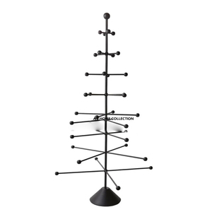Support de Présentation de Noël en Métal pour Arbre de Noël, Base en Marbre Arrondie, Éclairage LED, Différents Styles Métalliques - Product Image 4