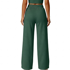OEM/ODM Custom Made Winter Lace Casual Wear Solid Color Sweatpants for <b>Women</b> Breathable Hip Hop Style Fashionable <b>Joggers</b> - Product Image 3