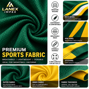 Tenues de basketball personnalisées haut de gamme OEM pour hommes et jeunes – Maillots sans manches et shorts assortis en tissu respirant pour équipes sportives - Product Image 5