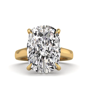 4 Carat Elongated Cushion Moissanite Engagement <b>Ring</b> with Rhodium Plated Prong Setting 925 <b>Silver</b> Hidden Halo IGI Certified - Product Image 3