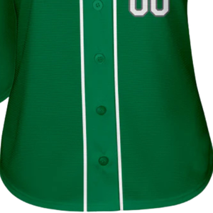 Maillot de baseball vert, blanc et gris pour homme – Uniforme d'équipe boutonné, respirant, léger, pour tournois sportifs - Product Image 6