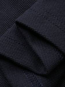 Polo à manches courtes pour homme avec imprimé lettres, bleu marine, été - Product Image 3