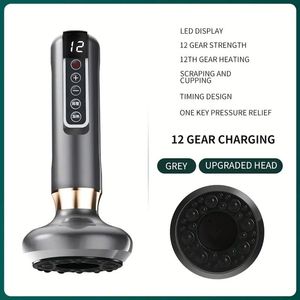 Massaggiatore a Coppettazione Ricaricabile USB a 12 Livelli, Batteria al Litio da 1800mAh, Kit per Massaggio Terapeutico e Raschiatura Corporea - Product Image 6