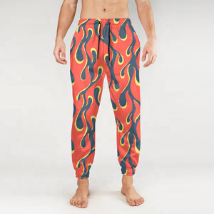 กางเกงวอร์มเอวกลางของผู้ชายกางเกงวิ่งผ้าฟลีซโพลีเอสเตอร์ให้ความอบอุ่นในฤดูหนาวกางเกงและกางเกงรัดรูปแบบลำลอง - Product Image 6