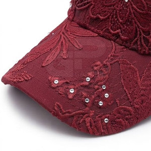 Casquette de baseball élégante en dentelle pour femmes, motif floral, confortable et réglable, pour les voyages, la plage et le quotidien - Product Image 4