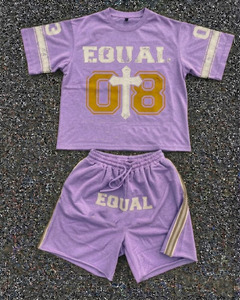 CLOVIX SPORTS Men Casual Cotton Short Set T <b>Shirt</b> And Shorts Summer Fashion Two Piece Outfit Custom Logo - Product Image 6