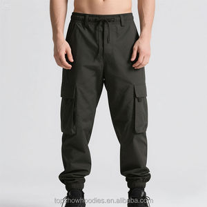Pantalones Deportivos Personalizables de Alta Calidad para Hombre/Mujer, de Lona y Poliéster, Estilo Vintage Oscuro, Ecológicos, Antiarrugas, de Secado Rápido, para Primavera - Product Image 1