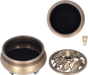 Premium Arabic Indian Bakhoor <b>Incense</b> <b>Burner</b> Ornate Design Oud Chips Eco-friendly Religious Home Fragrance Luxury Interior - Product Image 5