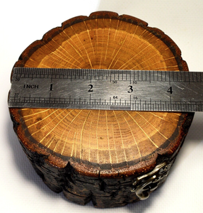 Natural Tree Bark <b>Wooden</b> Jewelry Box Rustic Round Log Slice Storage Case Decorative Handcrafted Trinket Organizer Chest - Product Image 6
