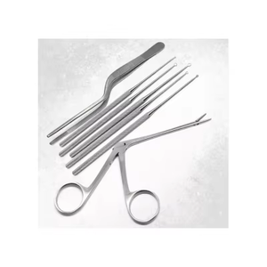 ชุดเครื่องมือขูดหู Hartman Alligator Adson Bayonet พรีเมียม สแตนเลสสตีล สำหรับหู คอ จมูก ใช้ซ้ำได้ ผ่านการรับรองมาตรฐาน CE ISO - Product Image 4