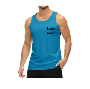 Sleeveless Muscle Tee Mens Fitness Running Gym <b>Vests</b> <b>Stringer</b> Tank Top Undershirt Breathable Sporty 100% Polyester Gym Wear - Product Image 2