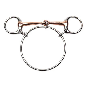 Mors de cheval sur mesure en cuivre avec embout en acier inoxydable de précision 13 mm, anneaux de 45 mm, confort et haute qualité - Product Image 1