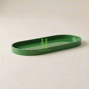 Plateau rectangulaire en laque de haute qualité, plateau de service écologique et imprimé sur mesure pour le service et la décoration, en provenance du Vietnam - Product Image 3
