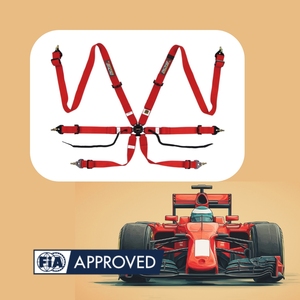 ผู้ผลิตเข็มขัดนิรภัย TBRACING Sport Plus ได้รับการรับรองมาตรฐาน FIA สำหรับการแข่งรถ  รับผลิตแบบ OEM ODM  จำหน่ายส่งสำหรับทีมมอเตอร์สปอร์ต - Product Image 2