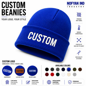 Fabricante de Gorros de Punto Personalizados de Invierno de Primera Calidad, Proveedor Mayorista OEM ODM, Etiqueta Privada, Logotipo Bordado, Precio de Fábrica - Product Image 1