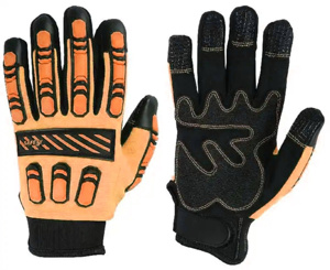 ถุงมือช่างคุณภาพสูงสำหรับงานหนัก ถุงมือนิรภัยอุตสาหกรรม หนังสังเคราะห์อะมาร่า และเสื้อกั๊กทำงานผ้าฝ้าย ถุงมือช่าง - Product Image 3