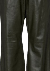 Pantalon en similicuir pour femme avec cordon de serrage, taille haute, coupe décontractée, en PU souple, style décontracté, fabrication sur mesure OEM ODM - Product Image 2