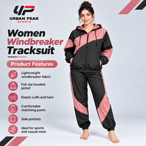 Survêtement coupe-vent élégant pour femme avec détails réfléchissants, ourlet de veste ajustable et apparence athlétique contemporaine - Product Image 6