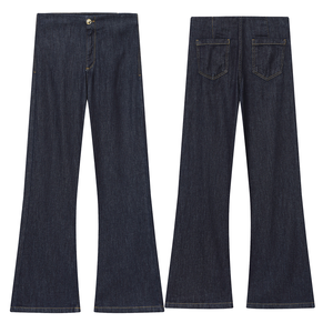 Pantalon cargo ample à taille haute pour femme, coupe décontractée, multi-poches, tendance - Product Image 3
