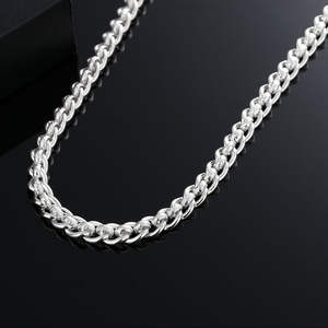 Thick <b>Sterling</b> <b>Silver</b> <b>925</b> <b>Chain</b> Hip Hop Cuban Link for <b>Men</b> Necklace Fine Jewelry <b>Chains</b> Necklace - Product Image 2