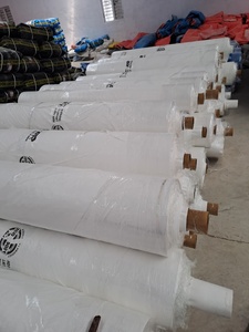 Rouleaux de tissu tissé PE imperméable jaune, poids moyen 200 g/m², pour tentes extérieures et pour bâches de camion - Product Image 2