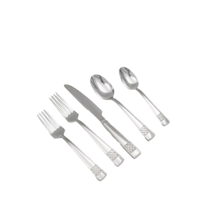 Juego de Cubiertos de Plata de Lujo con Acabado Brillante, Cuchara, Tenedor y Cuchillo de Acero Inoxidable de Alta Calidad para Servir, en Venta - Product Image 6