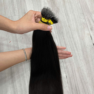 Produit phare : Extensions de cheveux naturels vietnamiens en mèches brutes, Nano Ring, sans nœuds, sans perte. - Product Image 3