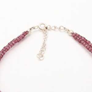 Natural Garnet Box Shape Gemstone <b>Beaded</b> <b>Bracelet</b> 2mm Handmade Dainty Stone <b>Bracelet</b> For Women Jewelry Making Wholesale Price - Product Image 5