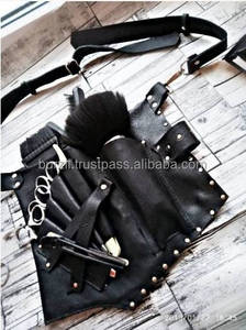 Vintage Genuine Leather Barber Scissor <b>Pouch</b> Professional Hairdressing Tool Bag Hair Stylist Waist Belt Case LBSH-0004 - Product Image 6