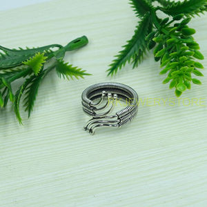 Bague en argent sterling 925 pur, faite à la main, style vintage bohème, pour femme, petite amie, unisexe, cadeau de Noël - Product Image 3