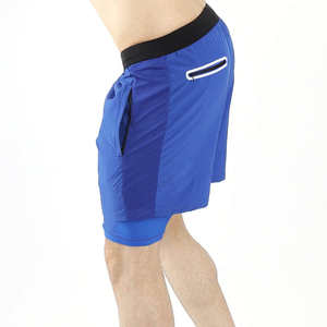 Custom Logo 4-way Stretch Lightweight Elastic Waist Casual Running Sport Gym Fitness Athletic Sweat <b>Compression</b> <b>Men</b> <b>Shorts</b> - Product Image 4