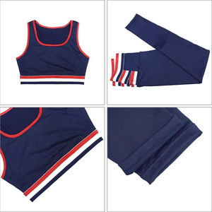 Ensemble de sport et fitness OEM 2 pièces couleur unie écologique respirant taille haute : soutien-gorge de sport et legging - Product Image 6