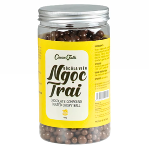 Servicio de Fabricación de Marca Privada, Chocolate Compuesto HALAL de Alta Calidad, Bola Crujiente de Caramelo y Chocolate, Decoración de Pasteles con Cacao - Product Image 1