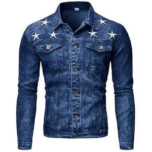 Chaqueta Vaquera de Primera Calidad para Hombre, Temporada de Otoño, Color Personalizado, Detalle de Botones, Estilo Casual, Material Denim, Pakistán - Product Image 1