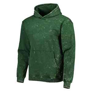 Sweat à capuche personnalisé pour homme, effet délavé, avec broderie et impression, en coton épais 100%, idéal pour l'hiver - Product Image 2