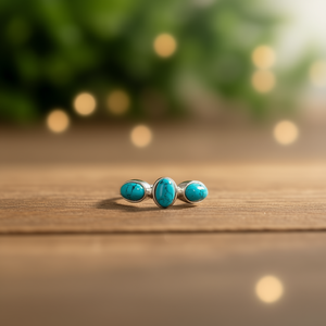 Designer <b>Turquoise</b> Fashion <b>Ring</b> 2.9 Grams - Product Image 3