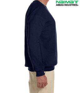 Sudadera de cuello redondo con detalles de costuras en contraste para hombre, conjunto de ropa deportiva informal de forro polar grueso de color liso. - Product Image 6