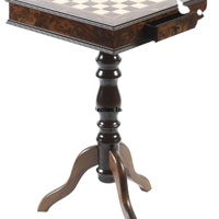 Table d'échecs de 16 pouces avec tiroir/table d'échecs en bois de 16 pouces pour jouer aux échecs/table d'échecs de haute qualité pour hôtels