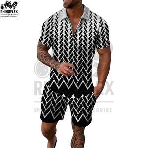 Ensembles courts pour hommes à faible MOQ, respirants, en coton personnalisé, pour l'été, qualité supérieure - Product Image 4