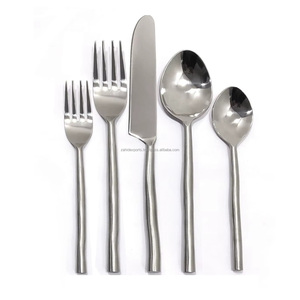 Luxury Eco-Friendly Gold Kitchen Utensil Holder with Elegant Looking Dessert Fork Durable Stainless Steel Mirror Flatware Sets - Product Image 1