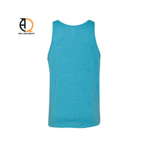 Camiseta sin mangas para fitness y deporte, con logo personalizado, para hombre. - Product Image 4