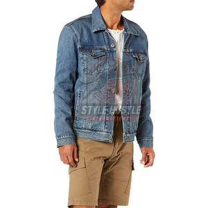 Veste en jean unie, prix imbattable, service OEM, confortable, respirante, idéale pour l'hiver, en vente en ligne - Product Image 2