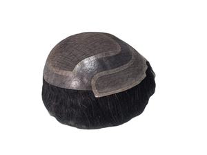 Toupee para Hombre Taz Hair, Peluca de Cabello Humano 100%, Densidad 60%-150%, Cabello Remy Indio, Resistente al Agua, Suave, Ondulado Profundo - Product Image 6